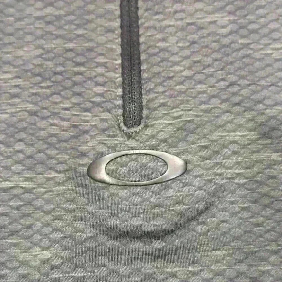 Oakley Knockdown Mixed Fleece 1/4 Zip Jumper Jacket Forged Iron Mens Grey Sz XS - Picture 6 of 16